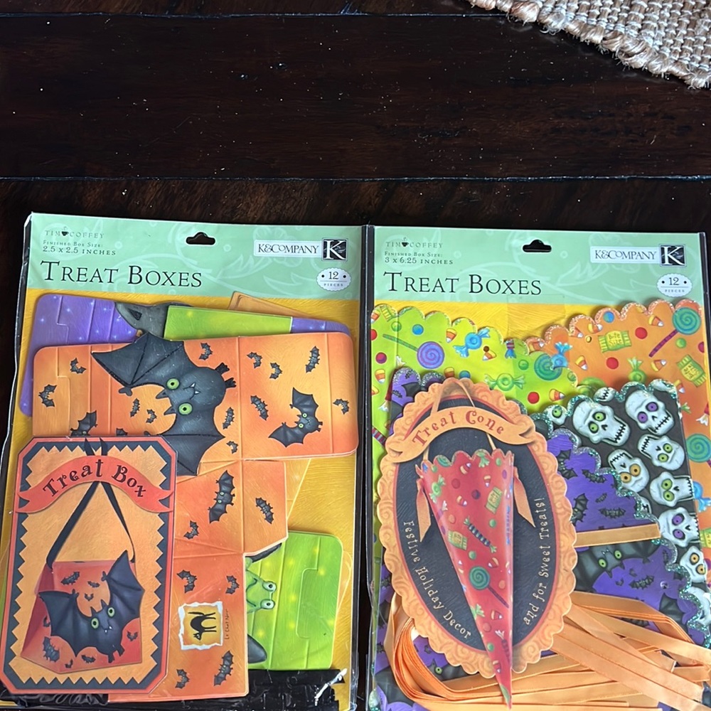 NIB Tim Coffey/K&Company Halloween Treat Boxes